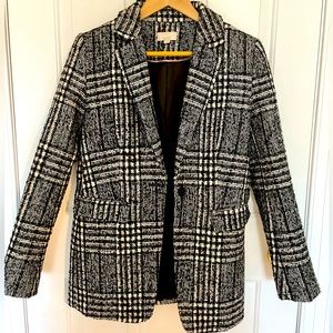 Loft NWOT Basketweave Tweed Blazer. Sz 4